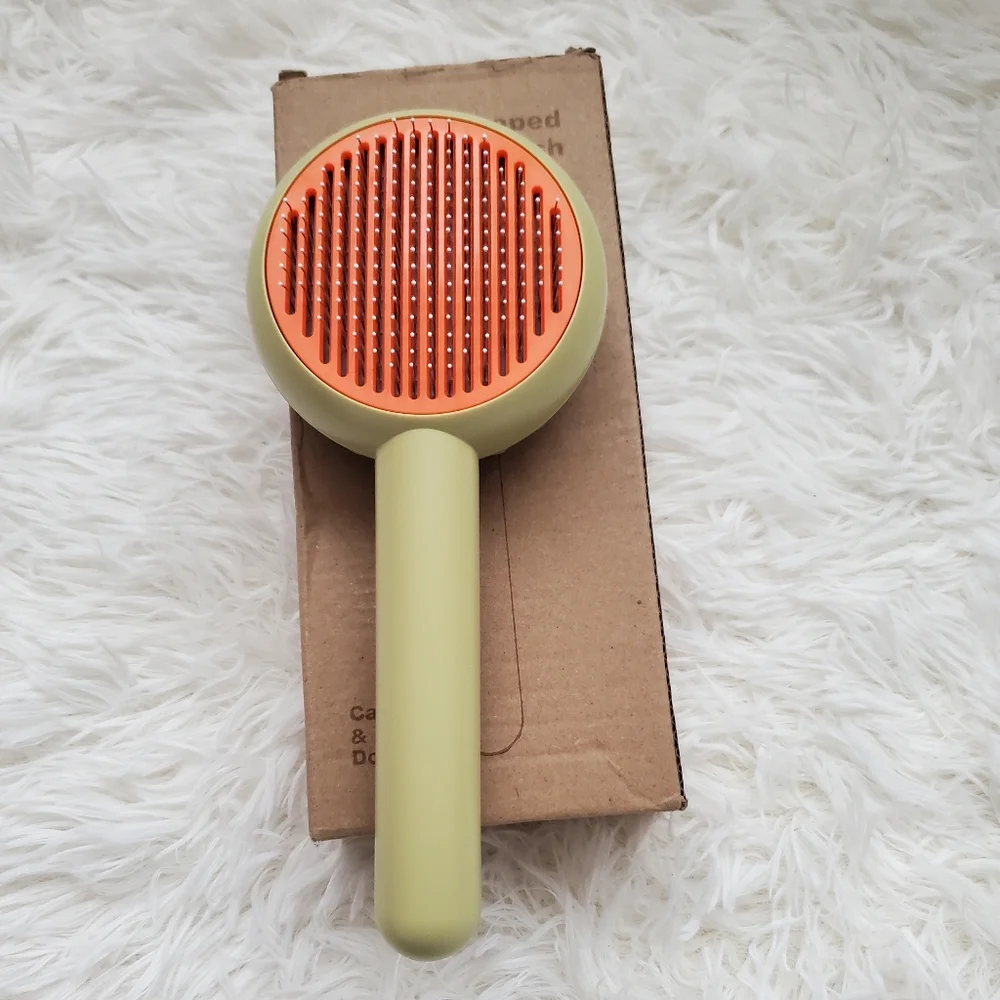 2/$25 - Donut Shaped Pet Brush For Dogs And Cats Easy One Click Clean/Empty